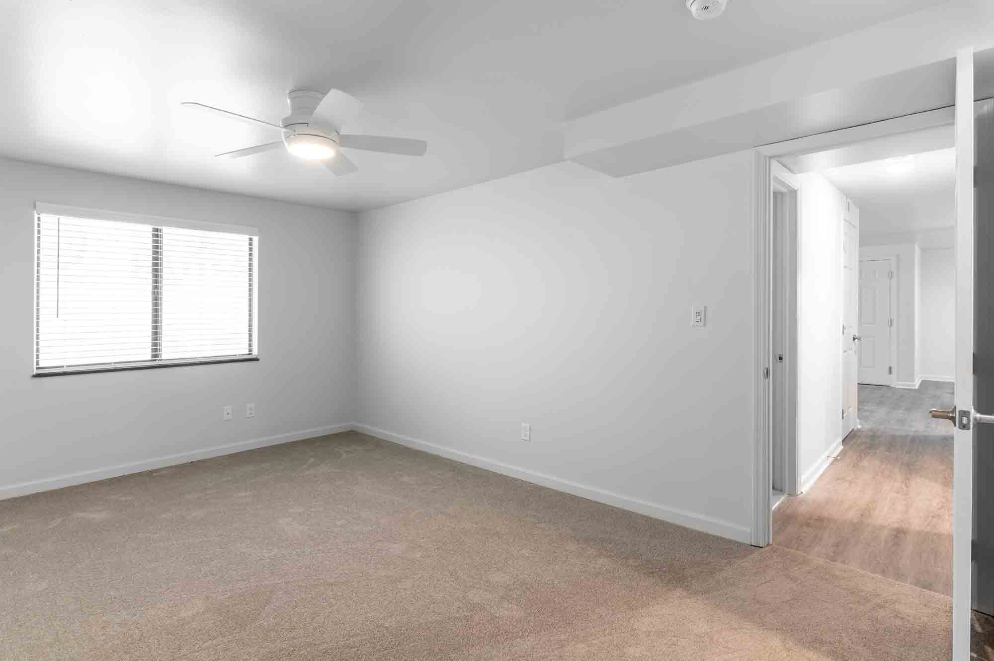 After - bedroom and hallway